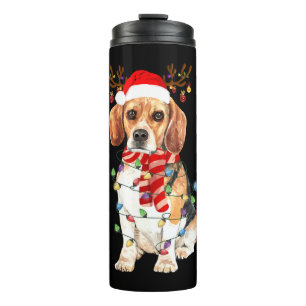 Termo Beagle Navidades Tee Reindeer Navidades Luces