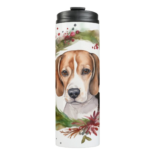 Termo Beagle Navidades Wreath Festimes Pup (Anverso)