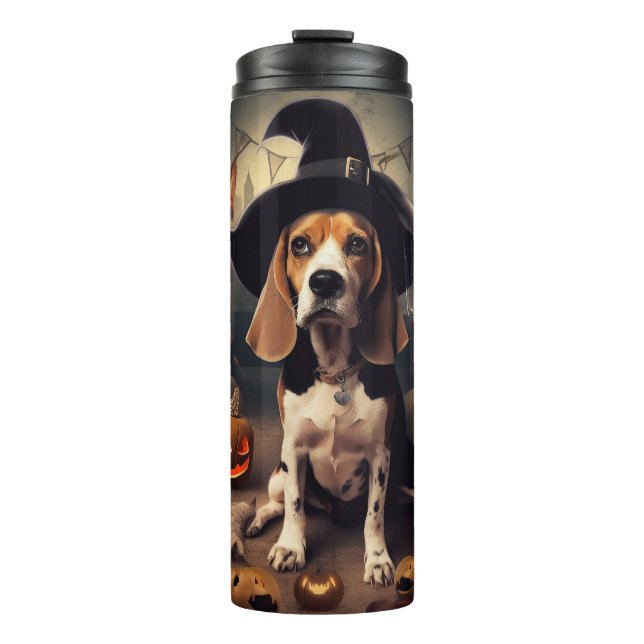 Termo Beagle Pumpkins Halloween Scary (Anverso)
