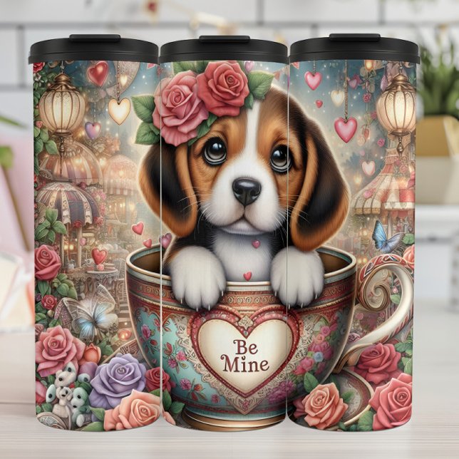 Termo Beagle Puppy Teacup Be Mine Wrap (Subido por el creador)