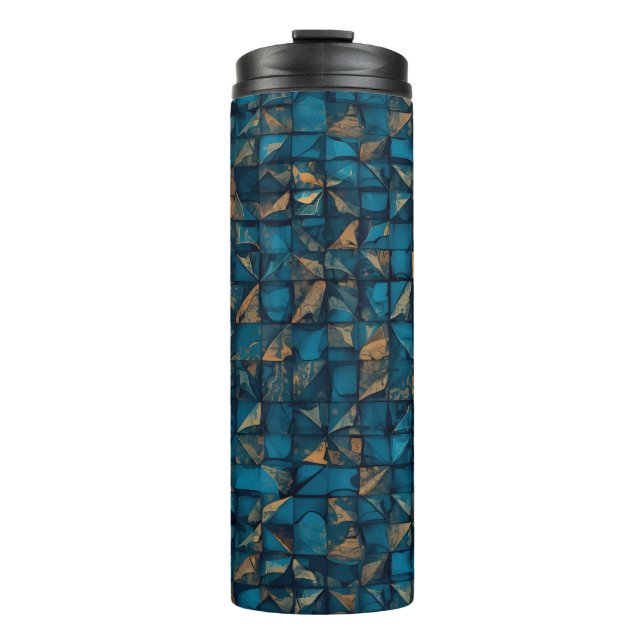 Termo Beautiful Patchwork "Look" in Dark Teal (Anverso)