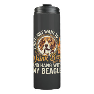 Termo Bebe Cerveza Beagle Perro Cerveza Artesanal Botell