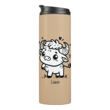 Bebé de búfalo fluffy - Animal de la granja Kawaii