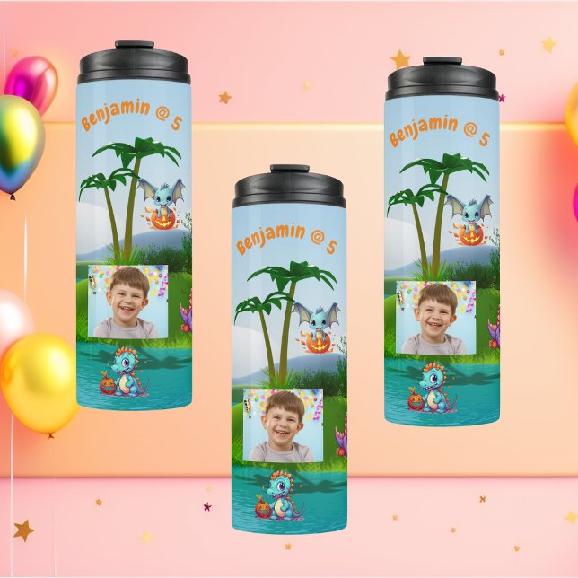 Termo Bebé Dino Thermal Tumbler para niños Regalo de cum (Subido por el creador)