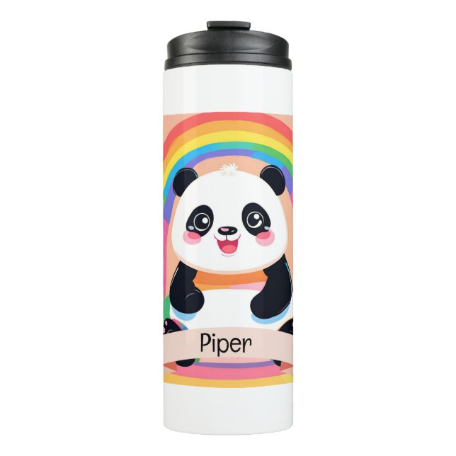 Termo Bebé lindo Panda Rainbow (Anverso)