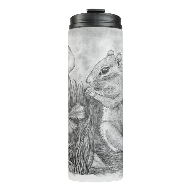 Termo Beber Chipmunk sobre un Tumbler Termal (Anverso)