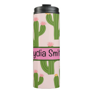 Termo Beber de cactus lindo personalizado
