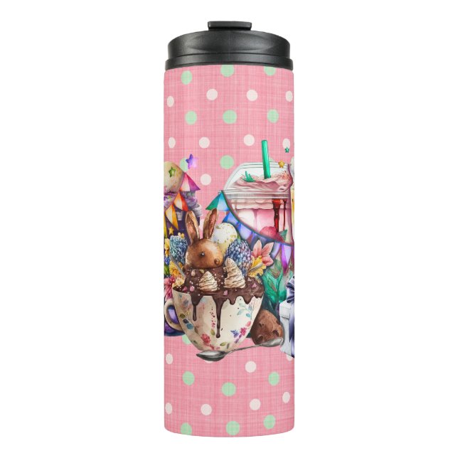 Termo Bebidas de café Fancy Bunny de Pascua (Anverso)