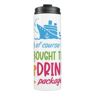 Termo Bebidas de crucero con nombre personalizado