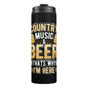 Termo Beer Beer Drinker Country Music Beer Cumpleaños