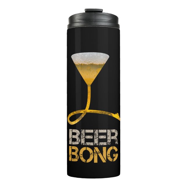 Termo Beer bong para vacaciones de primavera y una fiest (Anverso)