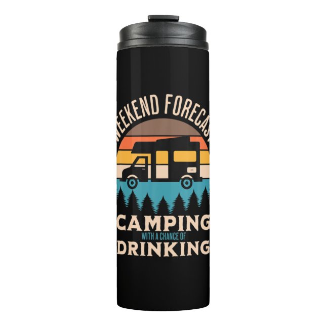 Termo Beer Camping With Beer Birthday (Anverso)