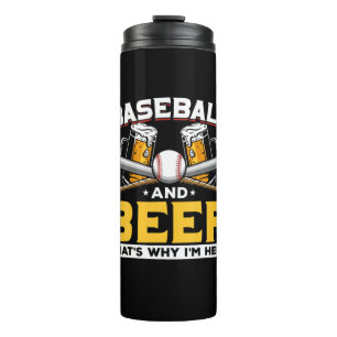 Termo Beer Drinker Baseball Beer Humor Birthday