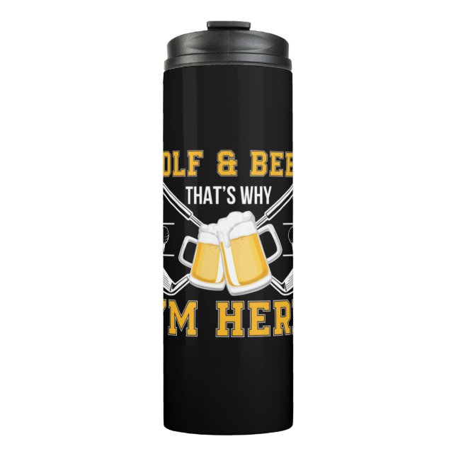 Termo Beer Drinker Golf And Beer Cumpleaños (Anverso)
