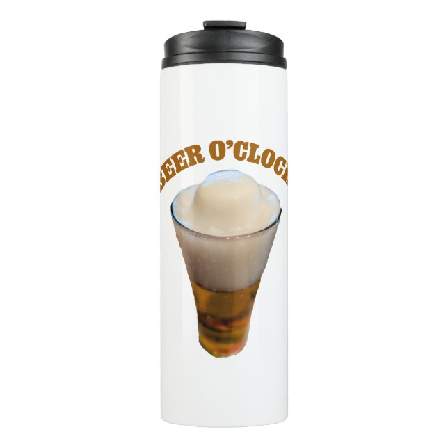 Termo Beer O'Clock Funny Drinking Humor (Anverso)