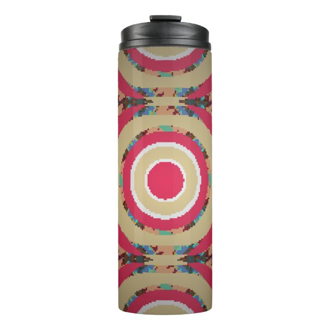 Termo Beige, pink and blue texture. Abstract ornament. H (Anverso)