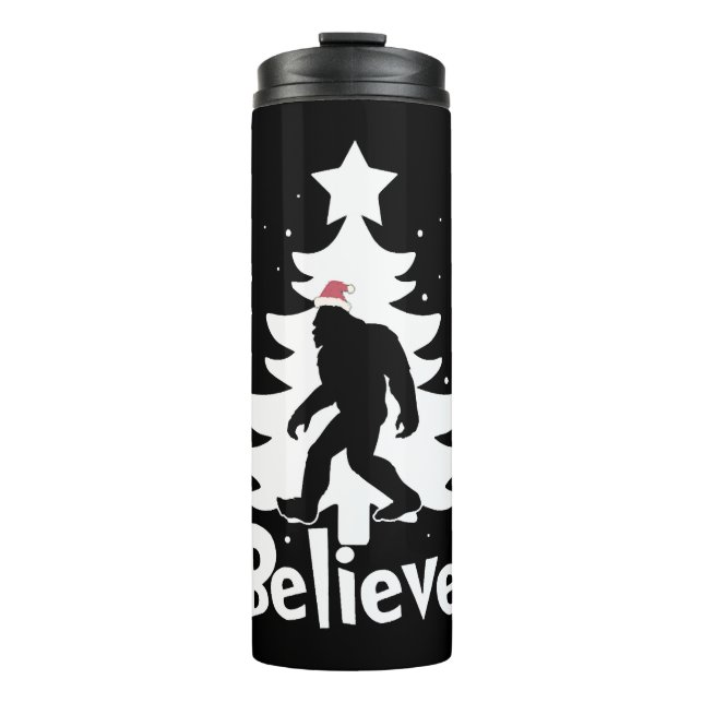 Termo Believe Yeti Bigfoot Sasquatch Navidades Santa (Anverso)