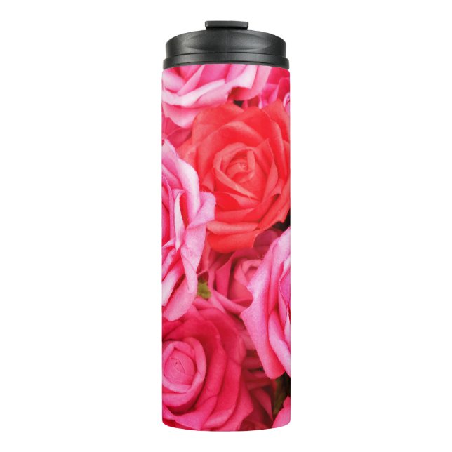 Termo Bellas rosas rojas y rosas (Anverso)