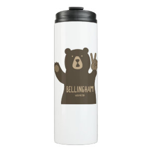 Termo Bellingham Washington Peace Bear