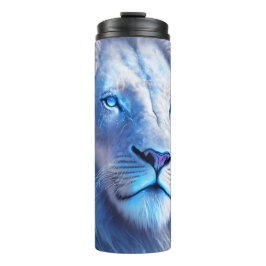 Termo Bello León Místico Blanco con Ojos Azules  