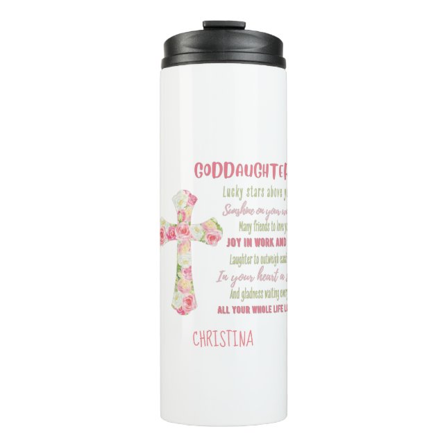 Termo Bendición irlandesa para GODDAUGHTER - Regalo pers (Anverso)
