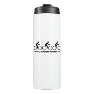 Termo Beneficios del Ciclismo con Amigos