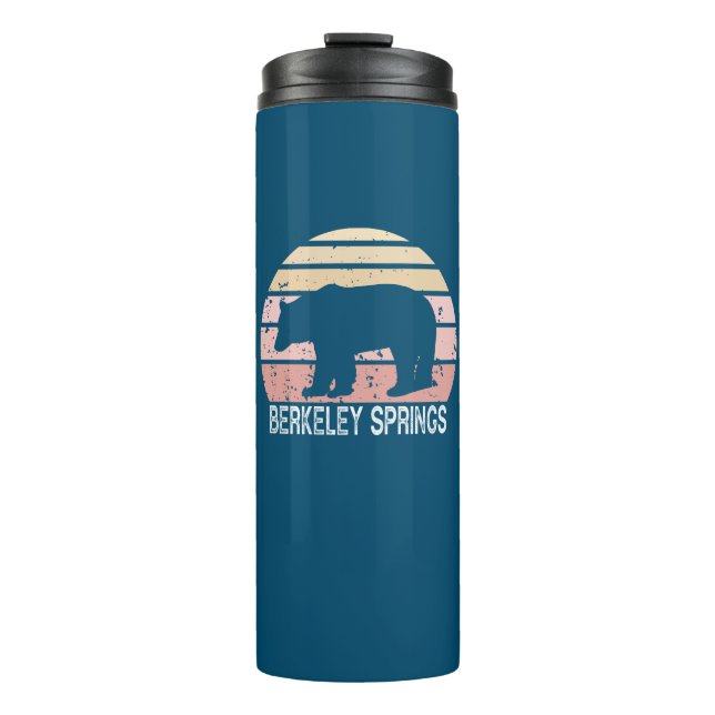 Termo Berkeley Springs West Virginia Retro Bear (Anverso)