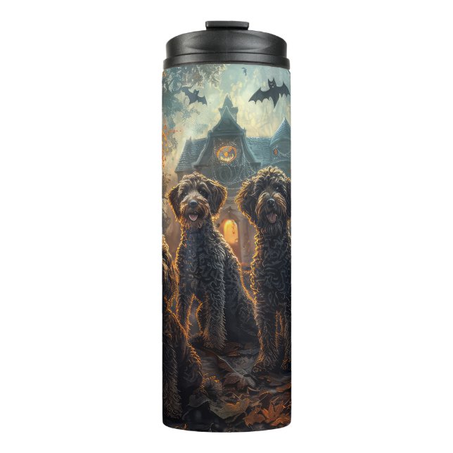 Termo Bernedoodle Halloween Noche Doggy Delight (Anverso)