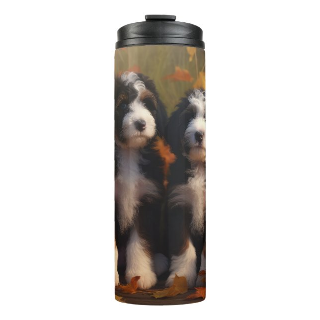 Termo Bernedoodle Puppy Autumn Delight Pumpkin (Anverso)