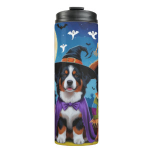Termo Bernese Mountain Dogs Pumpkin Halloween Funny