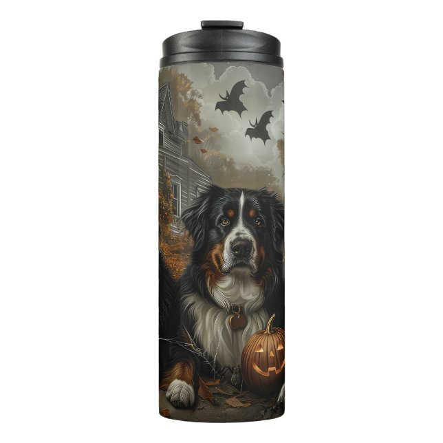 Termo Bernese Mountain Halloween Noche Doggy Delight (Anverso)