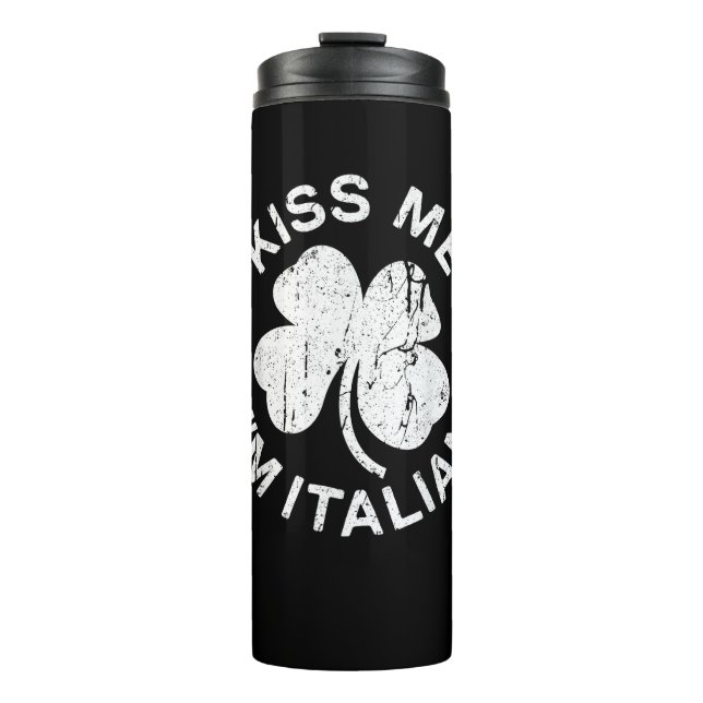 Termo Bésame soy la camiseta italiana Saint Patrick Day  (Anverso)