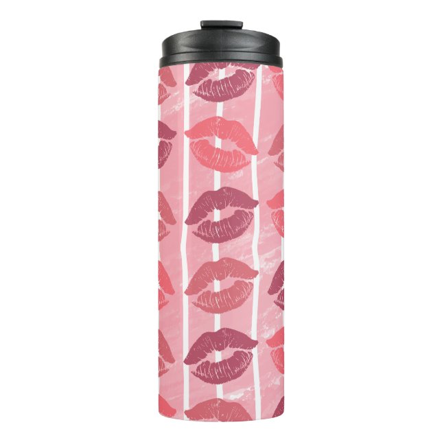 Termo Besos de lápiz labial (Anverso)
