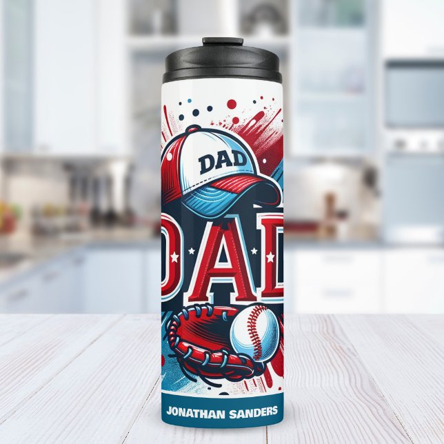 Termo Best Dad Baseball - Sports Design for Dad (Subido por el creador)