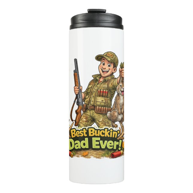Termo Best hunting dad ever funny hunter gift idea (Anverso)