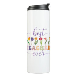 Termo Best teacher ever, Custom mug  for teacher