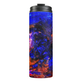 Termo Bestia Azul Corriendo Fuego