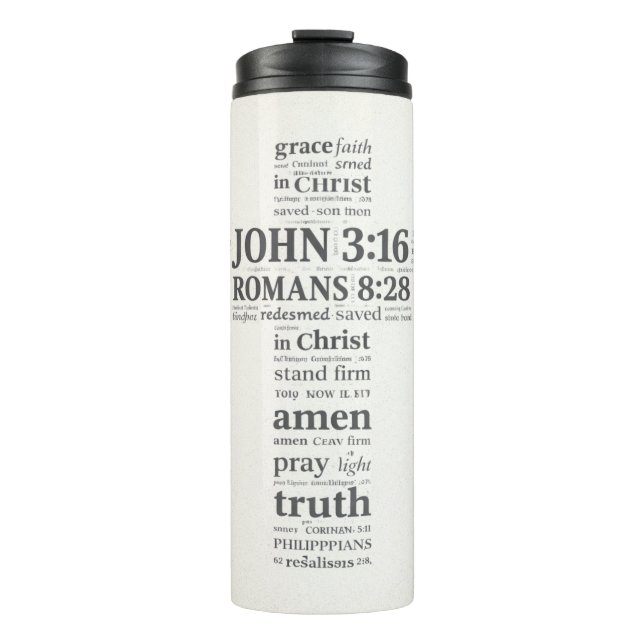 Termo Bible Verse Reference Cross Wall Art (Anverso)