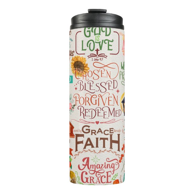 Termo Biblia Cuta Verse/ Citas Cristianas (Anverso)