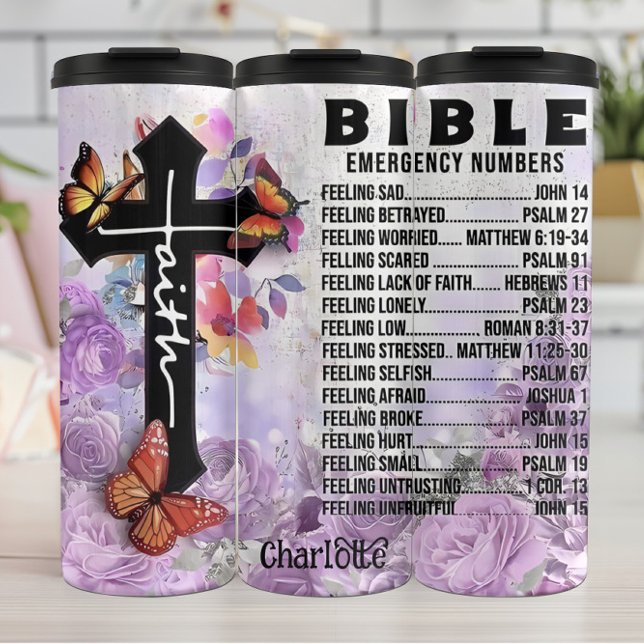 Termo Biblia: Números de emergencia, fe, cruz (Subido por el creador)