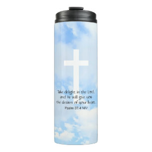 Termo Bíblica cristiana contra cielo suave azul Inspirad