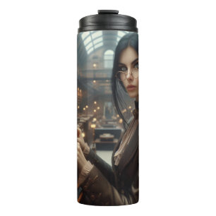 Termo Bibliotecaria Steampunk Vintage victoriana Lady