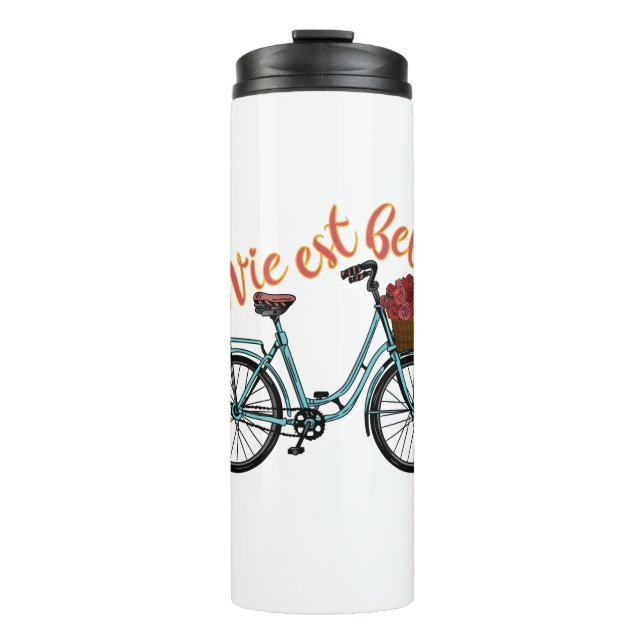 Termo Bicicleta francesa La Vie Est Belle (Anverso)