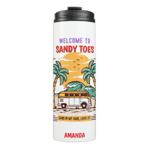 Termo Bienvenido a Sandy Toes Summer Beach