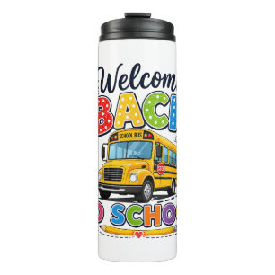 Termo Bienvenido de vuelta al autobús escolar Camisetas