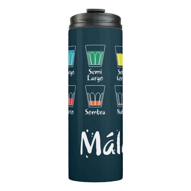 Termo Bienvenidos a Málaga 1: El Café (Anverso)