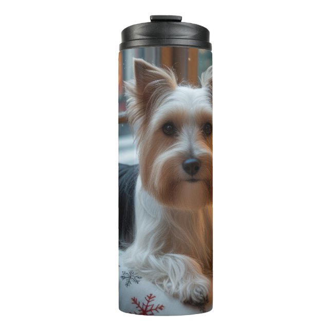 Termo Biewer Terrier con Luces de Navidad Fiesta (Anverso)