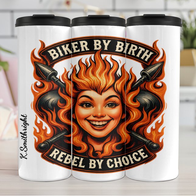 Termo Biker Por Nacimiento Rebelde Por Elección Emblem (Subido por el creador)
