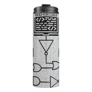 Termo Binary Code Thermal Tumbler – Modern Tech Design