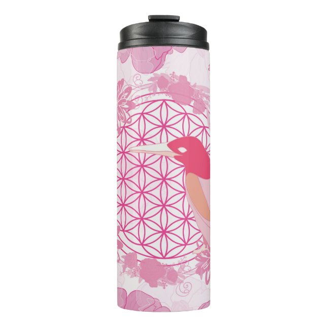 Termo Bird flower of life (Anverso)